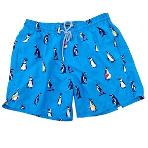 GRANADILLA Mid-length Swim Shorts | Penguins Bright Blue Medium